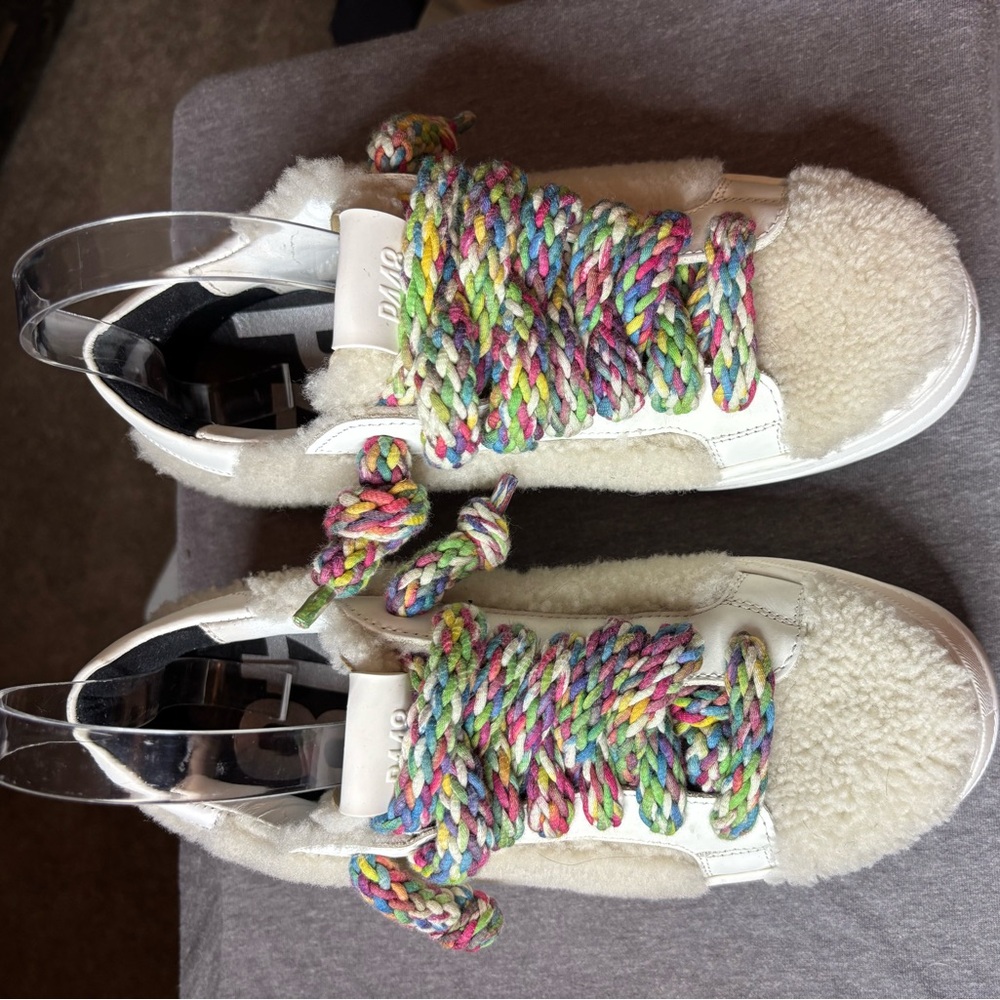 CC P448 Thea W Sher Statement Sneakers Women Size 39/8 Colorful Bohemian Luxury